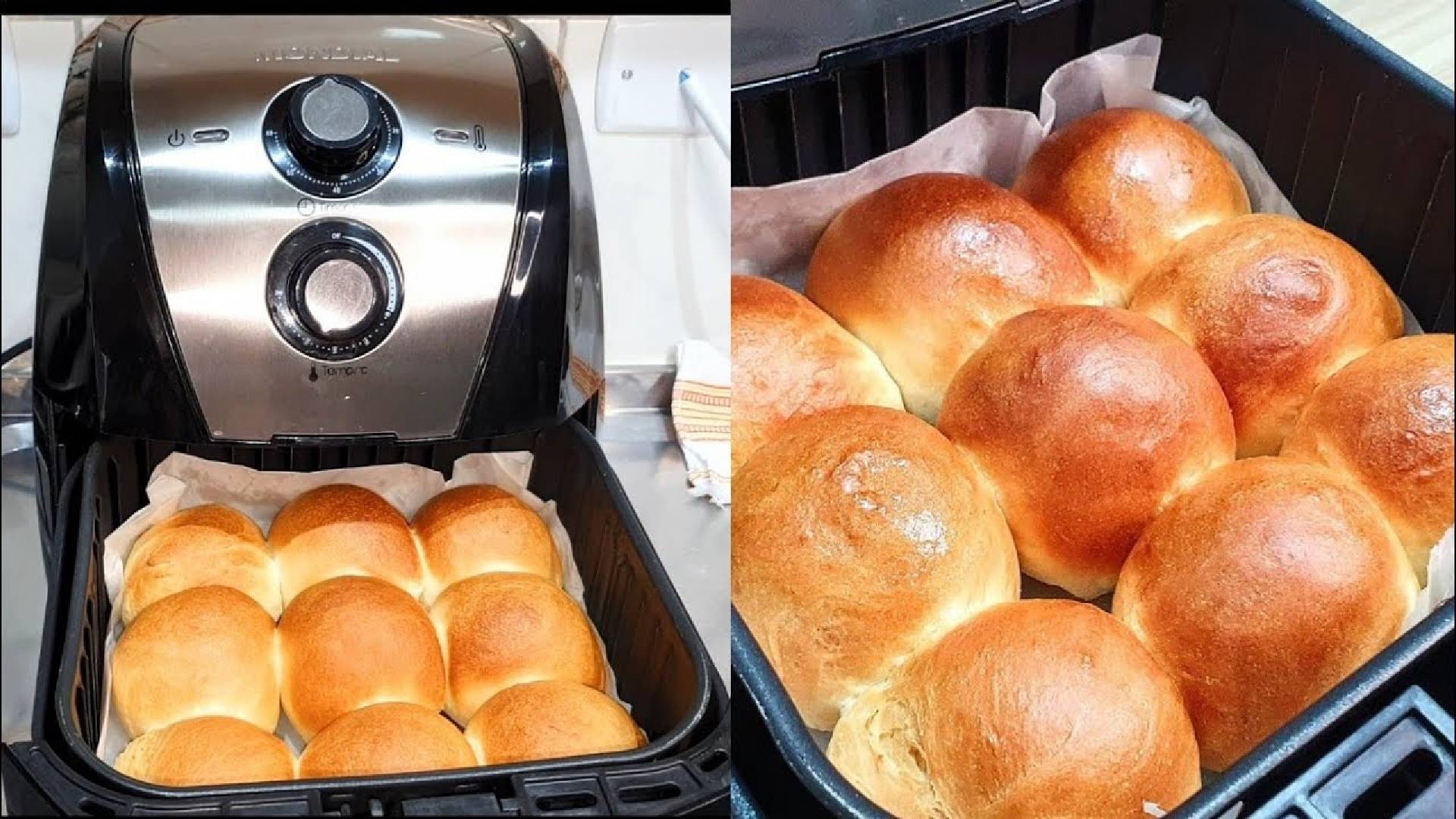 Pão na assadeira a ar é uma das utilidades da Air Fryer que poucos conhecem