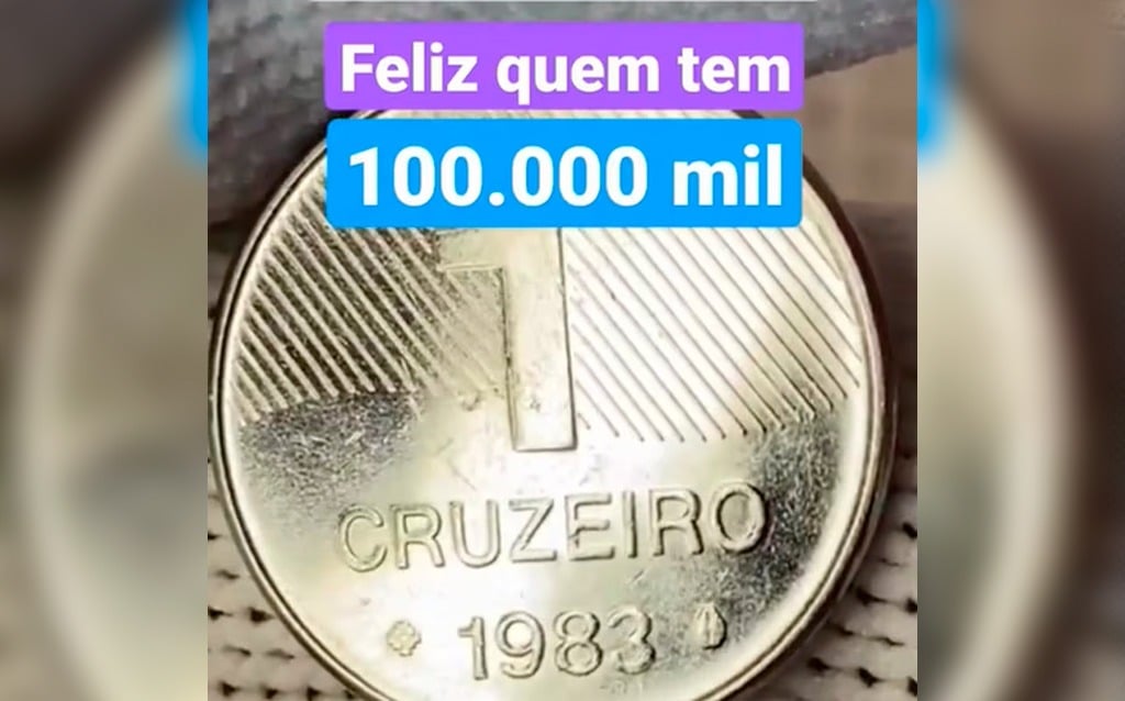 Se você guarda uma moeda assim pode ter direito a R$ 100 mil