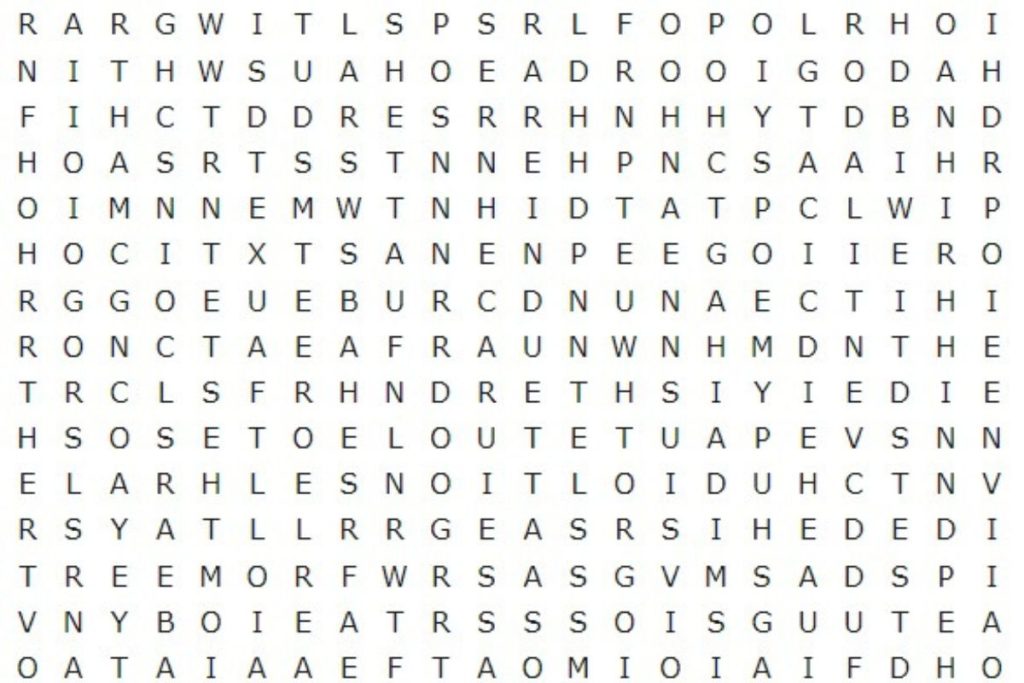 Consegue encontrar “VENTILADOR” neste caça-palavras em apenas 14 segundos de busca