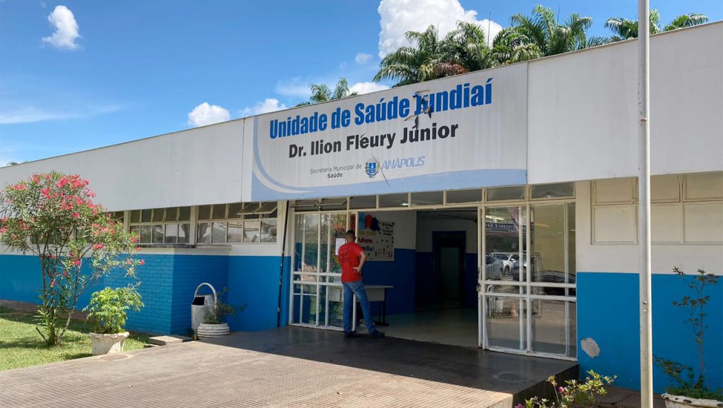 Unidade de Saúde Dr Ilion Fleury Junior, no bairro Jundiaí, abriga o Programa Municipal de HIV, Aids e Hepatites Virais de Anápolis. (Foto: Lucas Tavares)