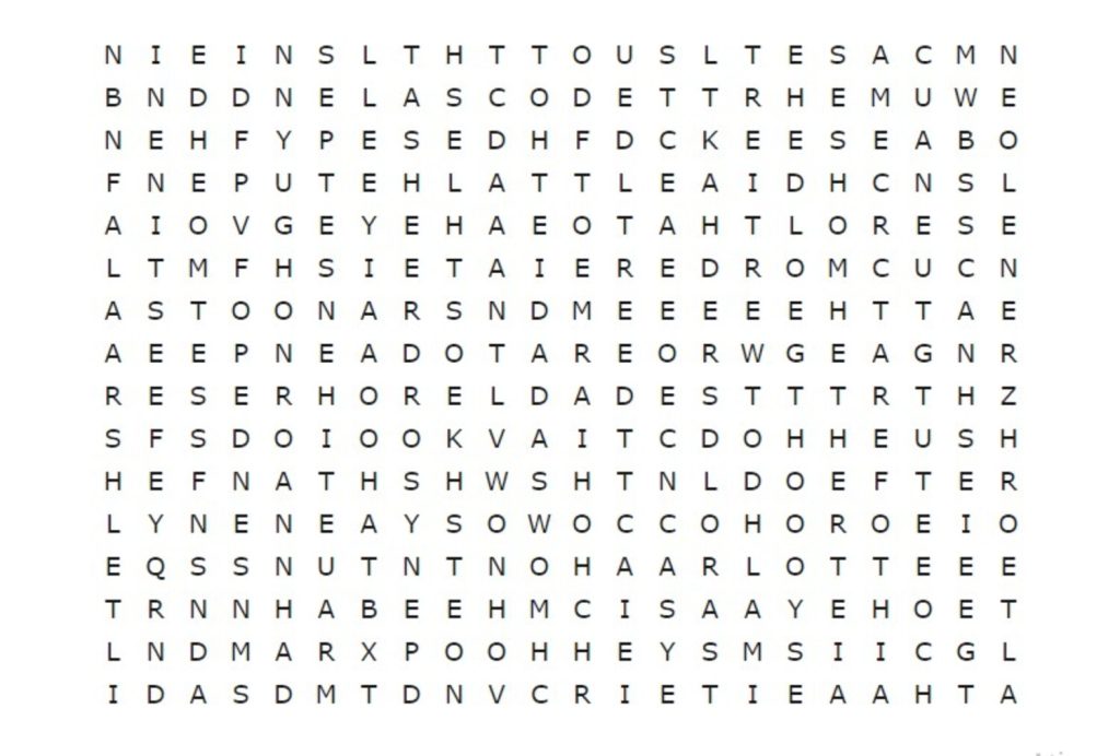 Agora ou nunca: busque por "MORDER" no caça-palavras em 10 segundos e manifeste boa habilidade