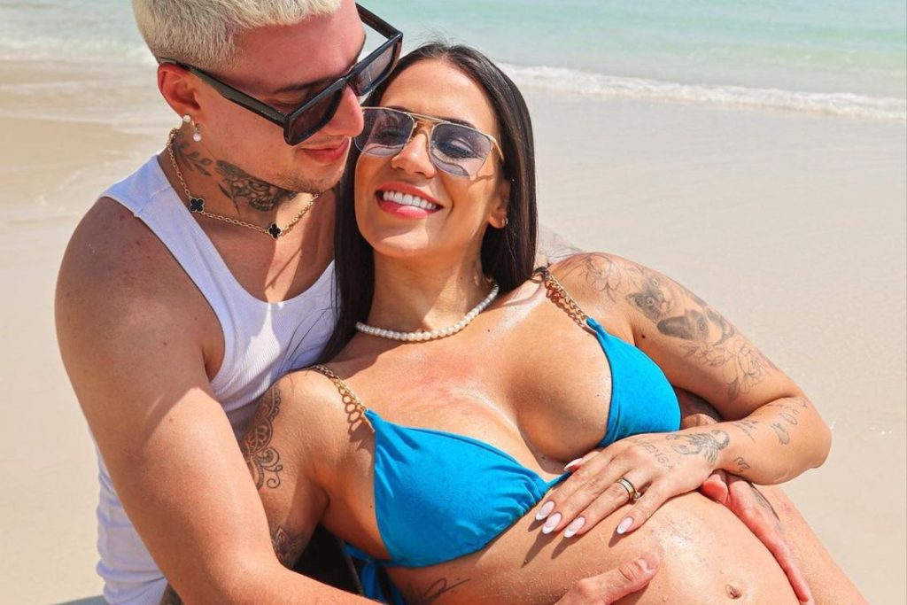 Foto mostra Karine Carrijo e Thiago Lima.