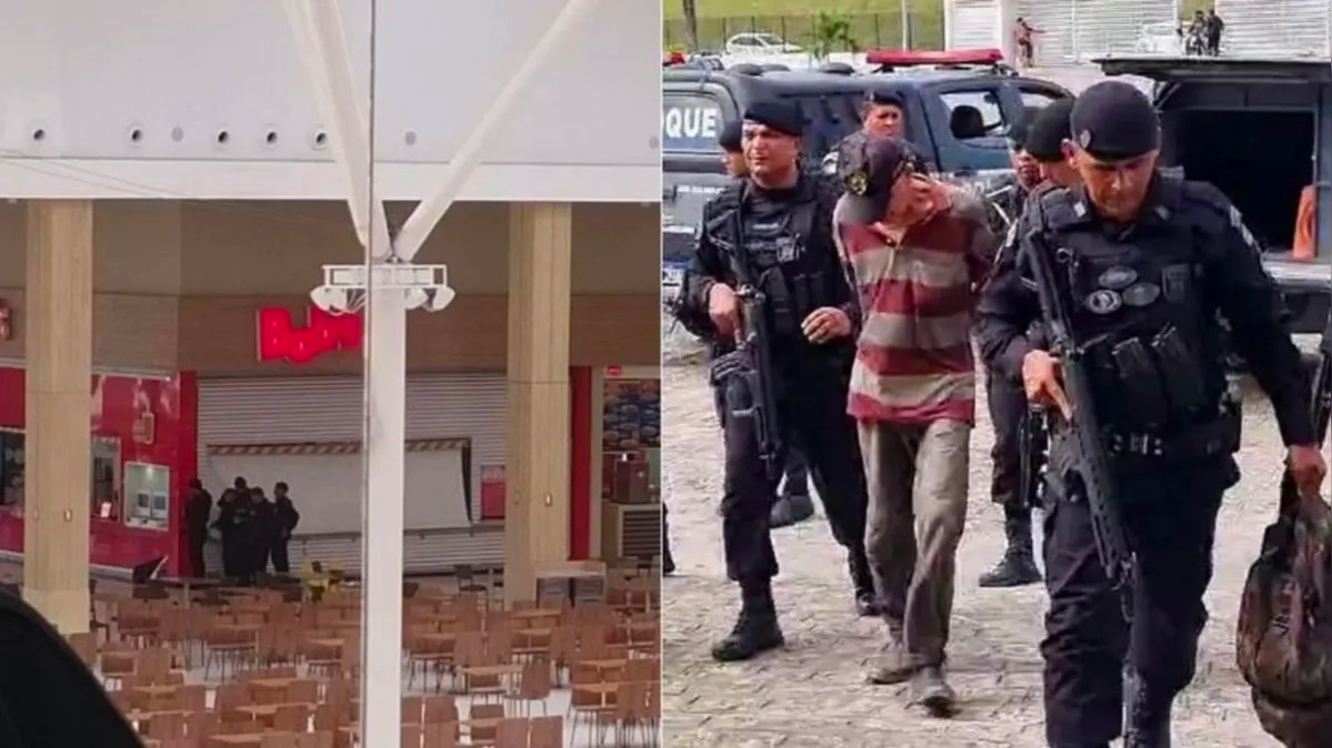 Homem mata gerente de restaurante a tiros e faz reféns em shopping de João Pessoa