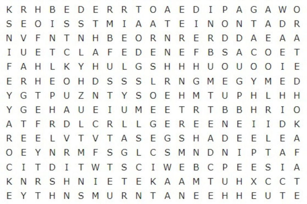 Teste seu cérebro: apenas quem é veloz consegue encontrar “VELOZ” neste caça-palavras em 17 segundos