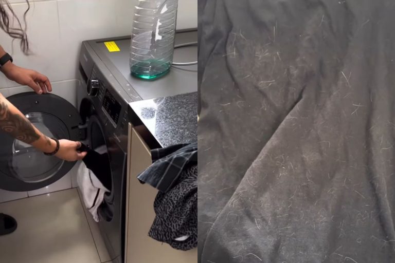 O truque para lavar roupas na máquina e elas saírem sem nenhum pelo