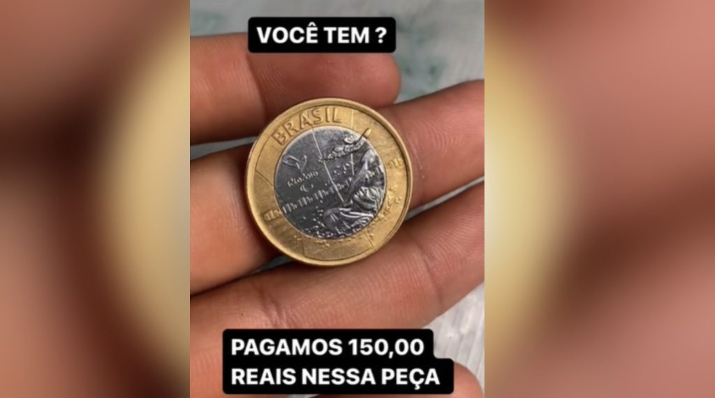 Moeda que vale R$ 150 pode estar na sua carteira e você não sabe; veja