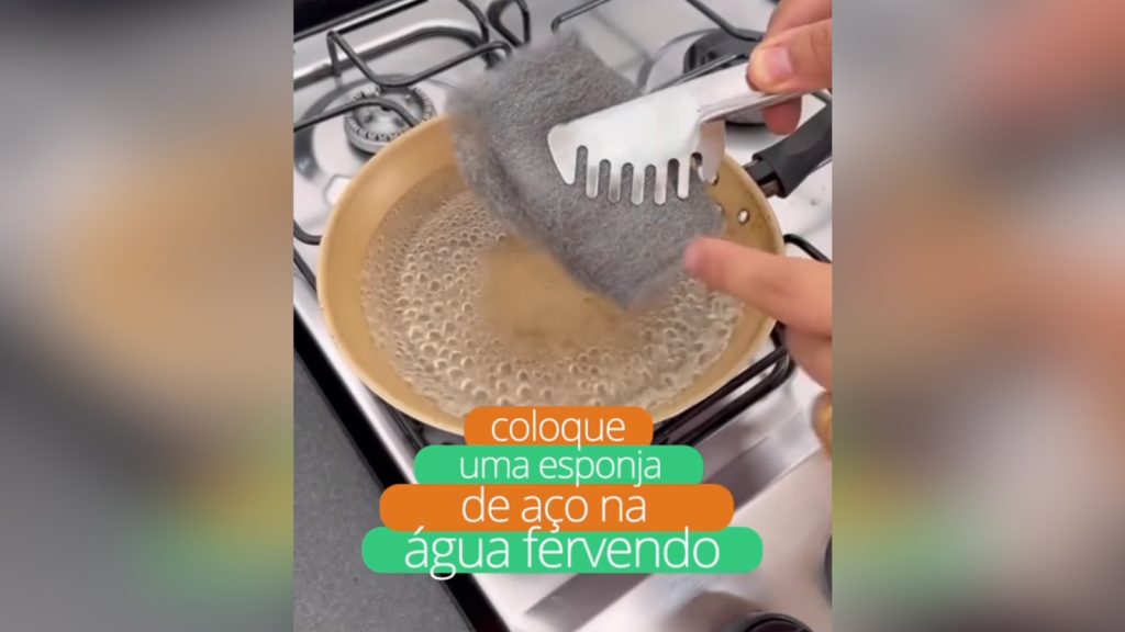 Saiba por que algumas donas de casa estão colocando esponja de aço na água fervente