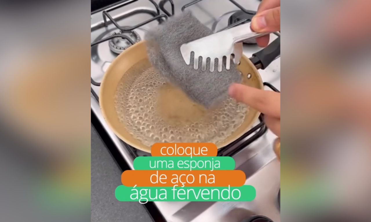 Saiba por que algumas donas de casa estão colocando esponja de aço na água fervente