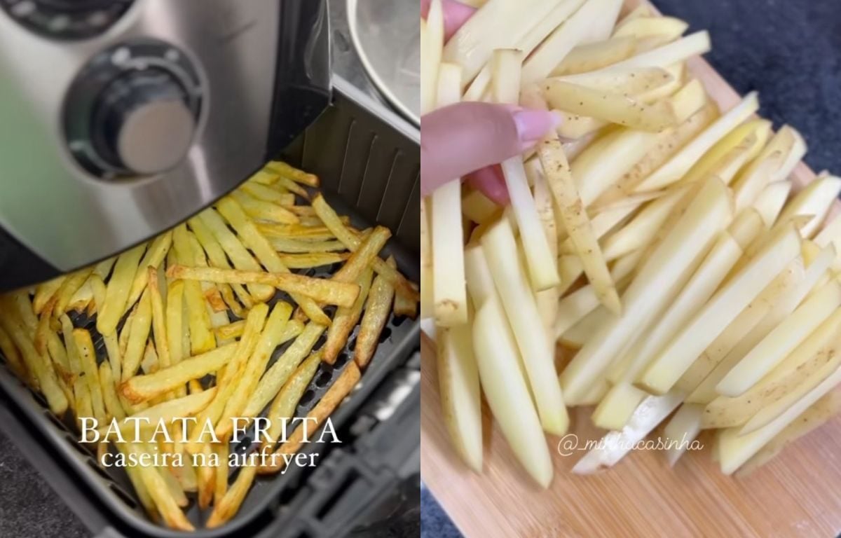 O segredo para fazer batata frita sequinha e crocante na Air Fryer