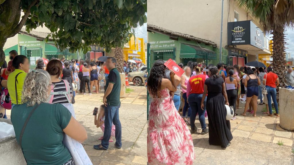 Populares fazem fila enorme e trânsito fica caótico no Jundiaí por causa de promoção em loja