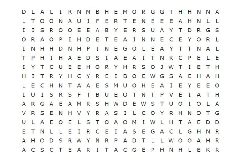 Desafio: encontre a “GARRRAFA” neste caça-palavras e mostre sua habilidade