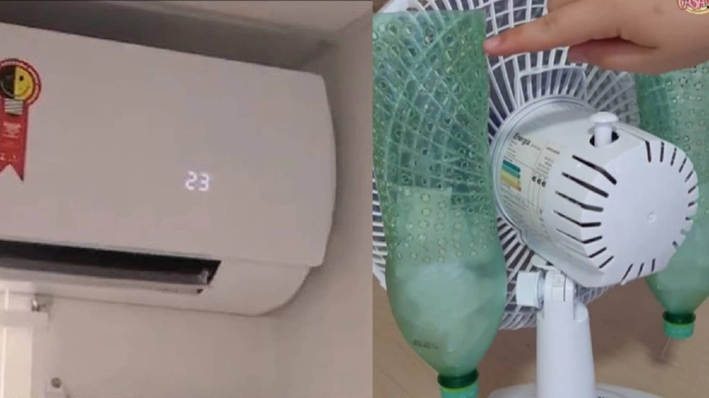 transforme o ventilador em ar-condicionado