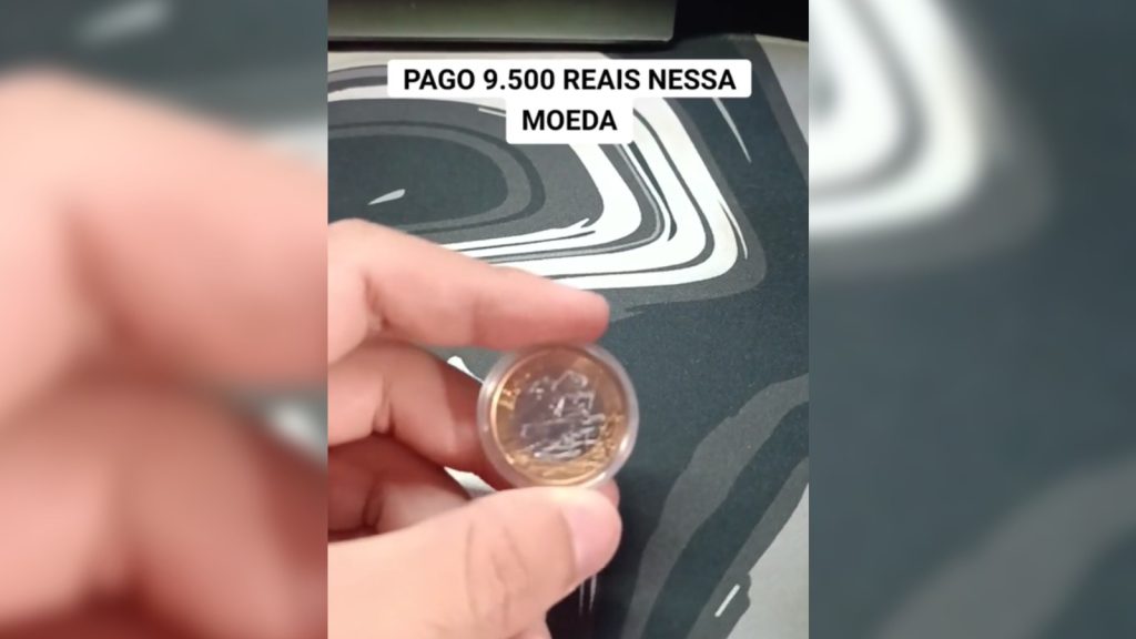 Conheça a moeda de R$ 1 que pode dar direito a até R$ 9.500