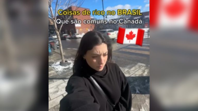 Mulher surpreende ao mostrar coisas de rico no Brasil que são comuns no Canadá