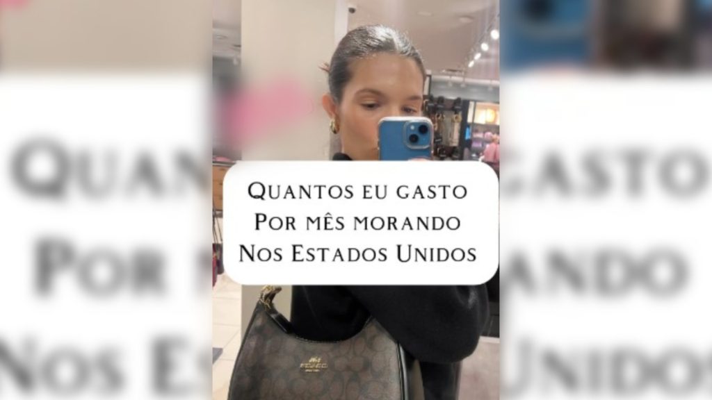 Jovem revela quanto gasta por mês morando nos Estados Unidos e surpreende