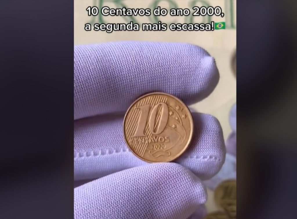 Quem tem uma moeda de 10 centavos como essa pode ter direito a uma boa grana