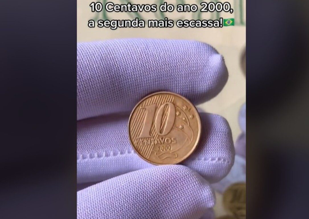 Quem tem uma moeda de 10 centavos como essa pode ter direito a uma boa grana