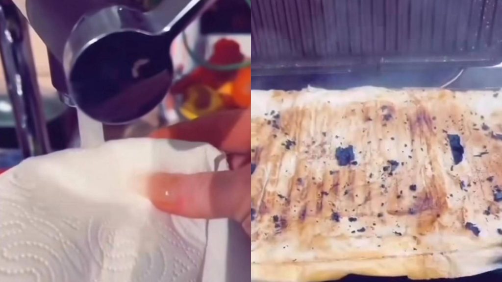 Papel toalha úmido é a melhor forma de limar a sanduicheira