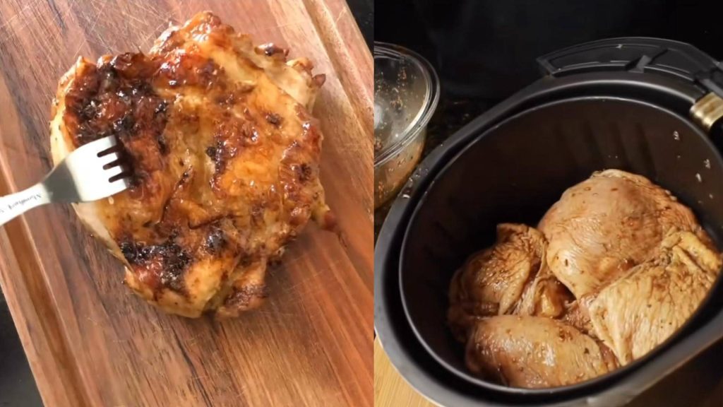 Coxa na Air Fryer suculenta e deliciosa