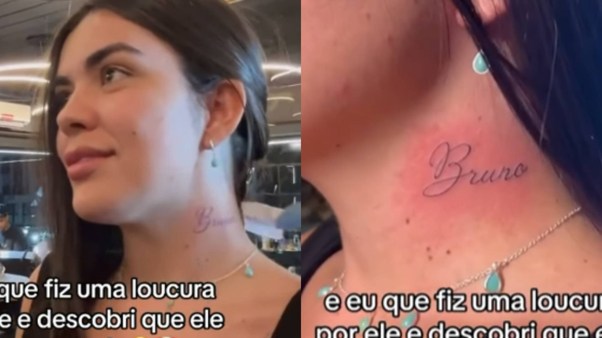 Mulher faz tatuagem para namorado, mas descobre segredo terrível