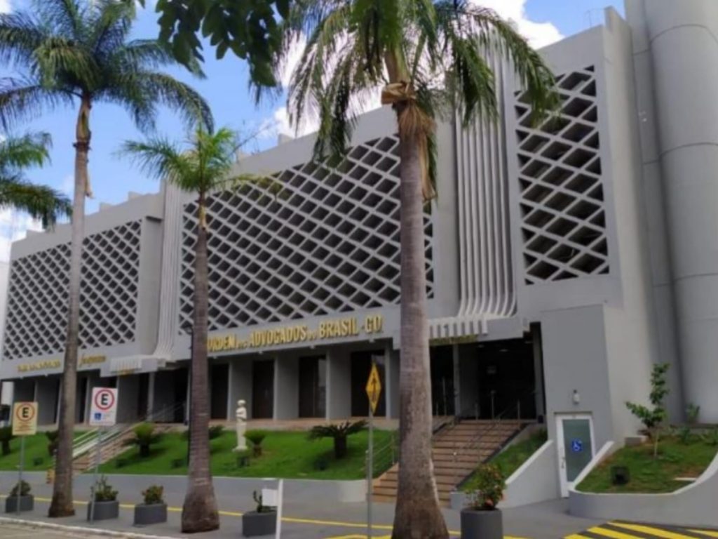 Sede da OAB Goiás. (Foto: Divulgação/OAB-GO)