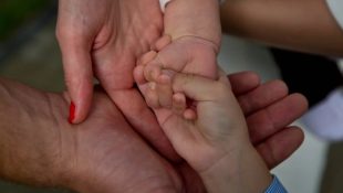 mãos família bebê Nome