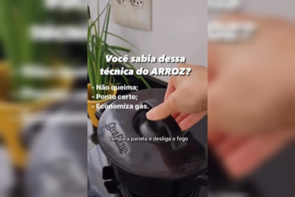 Técnica para fazer o arroz em 15 minutos com o fogão desligado viraliza