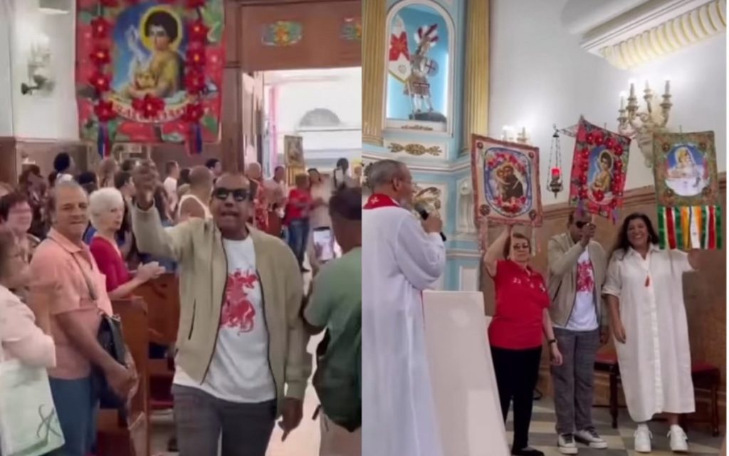 Regina Casé leva Jorge Ben Jor para celebração a São Jorge no centro do Rio