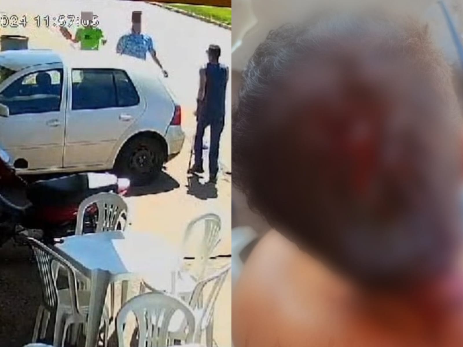 Homem leva tijolada e golpe de machadinha após discussão em distribuidora de bebidas em Anápolis