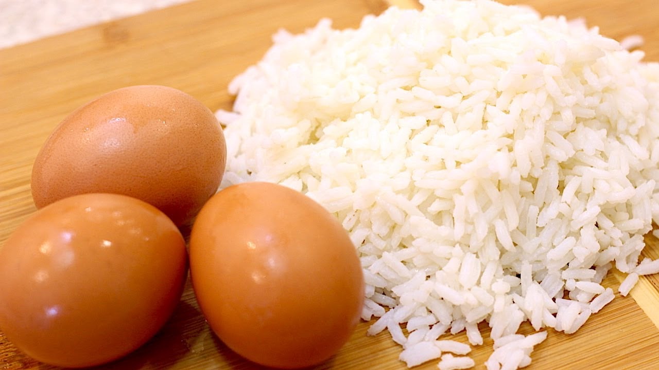 arroz e ovo