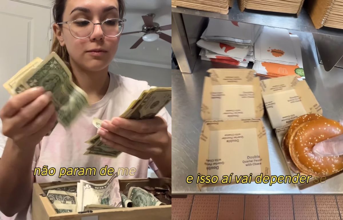 Brasileira que foi para os EUA surpreende ao mostrar quanto ganha trabalhando no McDonald's