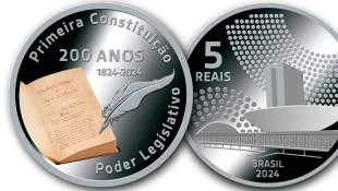 BC lança moeda comemorativa dos 200 anos da Constituição de 1824