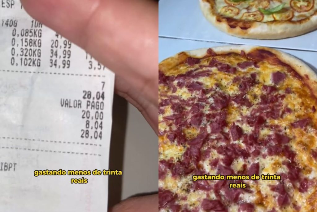 Gastando menos de R$ 30, homem viraliza ao ensinar segredo para se fazer pizza: