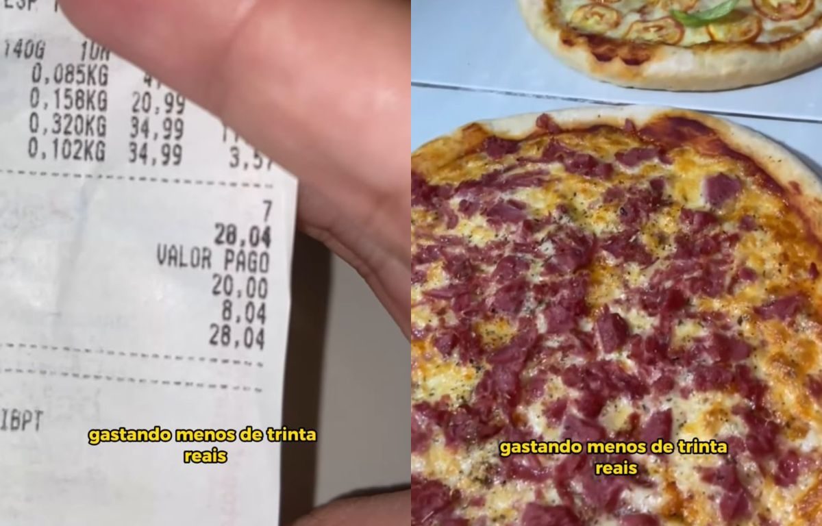 Gastando menos de R$ 30, homem viraliza ao ensinar segredo para se fazer pizza: