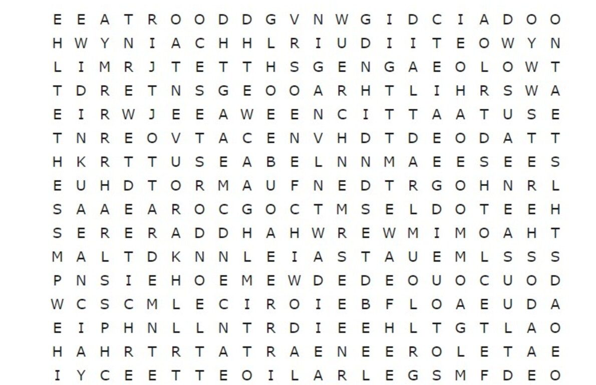 Desafio: encontre “MULHER” em menos de 15 segundos neste caça-palavras