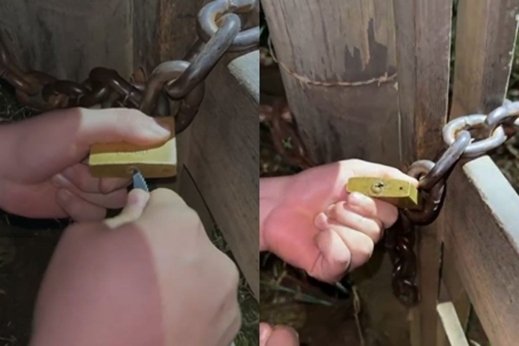 Você sabe para que serve esse buraquinho no cadeado? Aqui a resposta