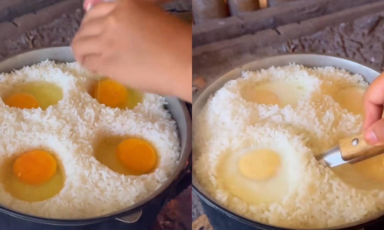 Alguns ovos podem deixar o arroz mais saboroso