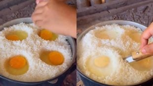 Alguns ovos podem deixar o arroz mais saboroso