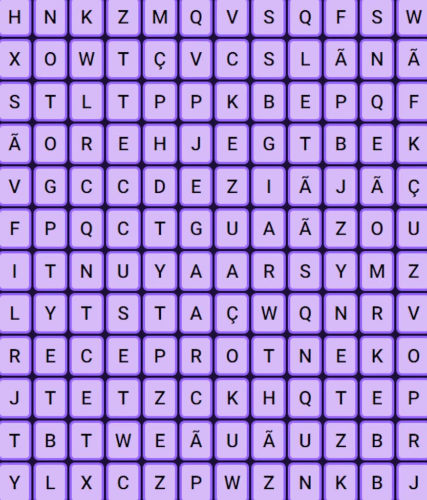 Caça-palavra nível hard: você consegue encontrar as palavras “ABERTO” e “FECHADO” em 9 segundos?