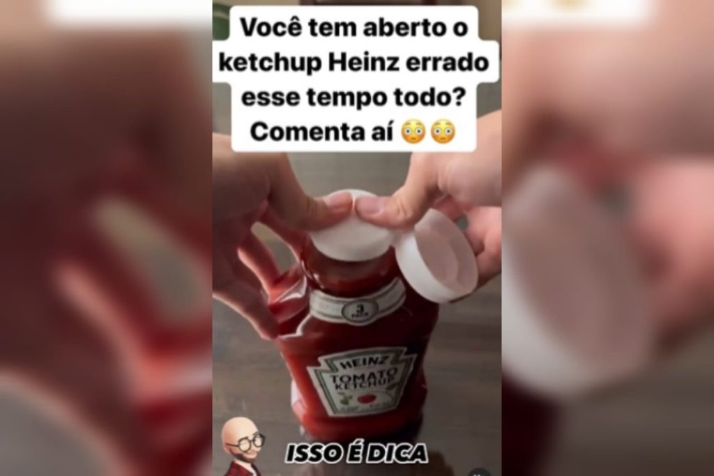 O erro que quase todo mundo comete na hora de colocar ketchup na comida