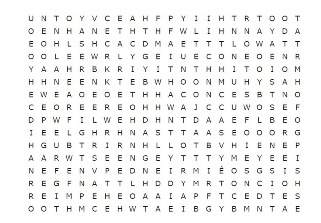 Desafio: só quem é sagaz achará “PRÊMIO” em menos de 19 segundos