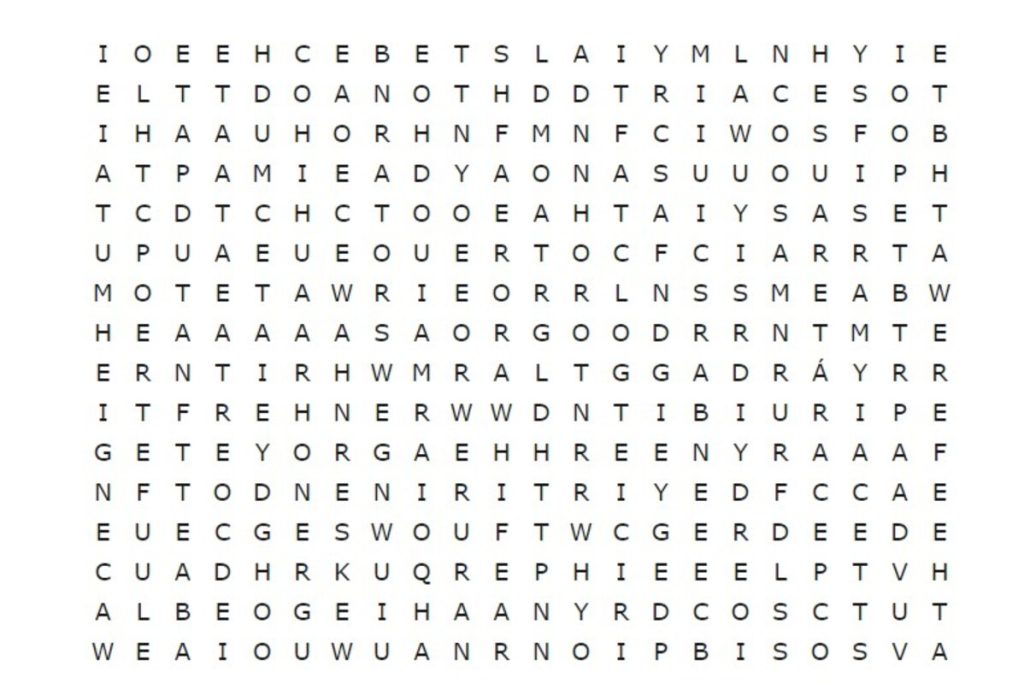 Desafio: encontre “CARÁTER” em menos de 20 segundos e prove que você consegue