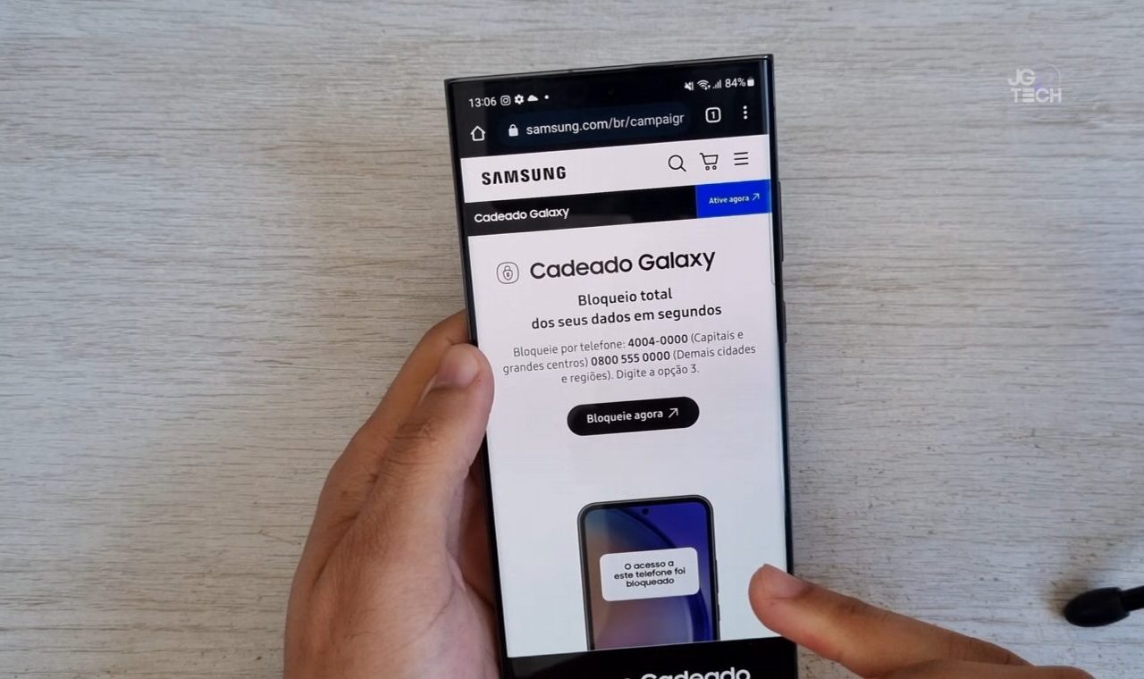 Cadeado Galaxy: ferramenta "explode" seu celular e impede o acesso de ladrões