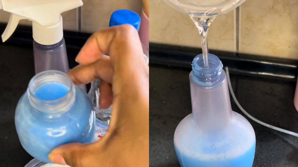 Aromatizador caseiro com amaciante e álcool