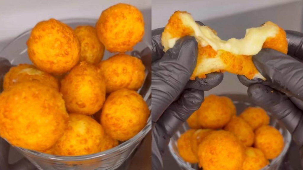 Bolinhas de queijo com 3 ingredientes