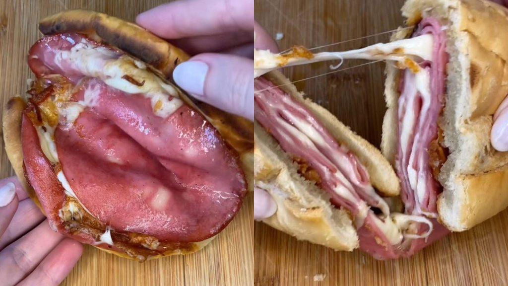 Receita de pão com mortadela