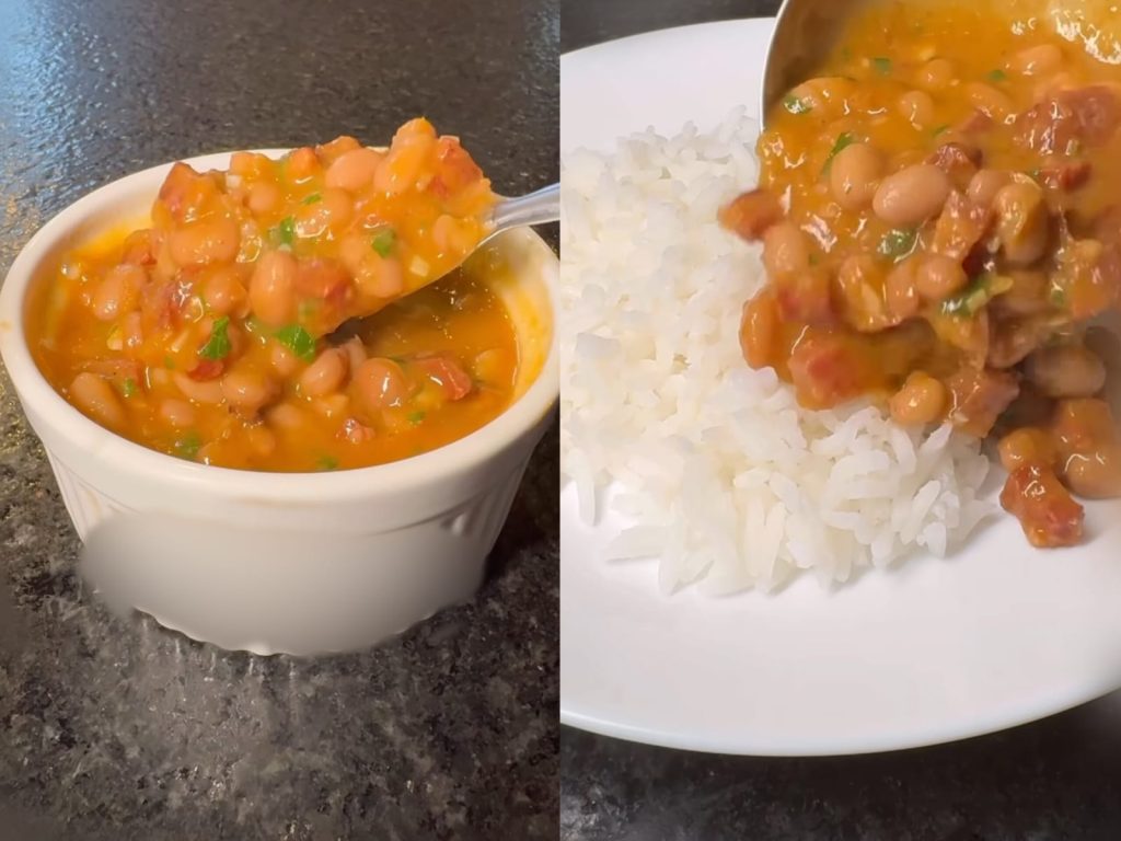 Receita de feijão fez sucesso nas redes sociais