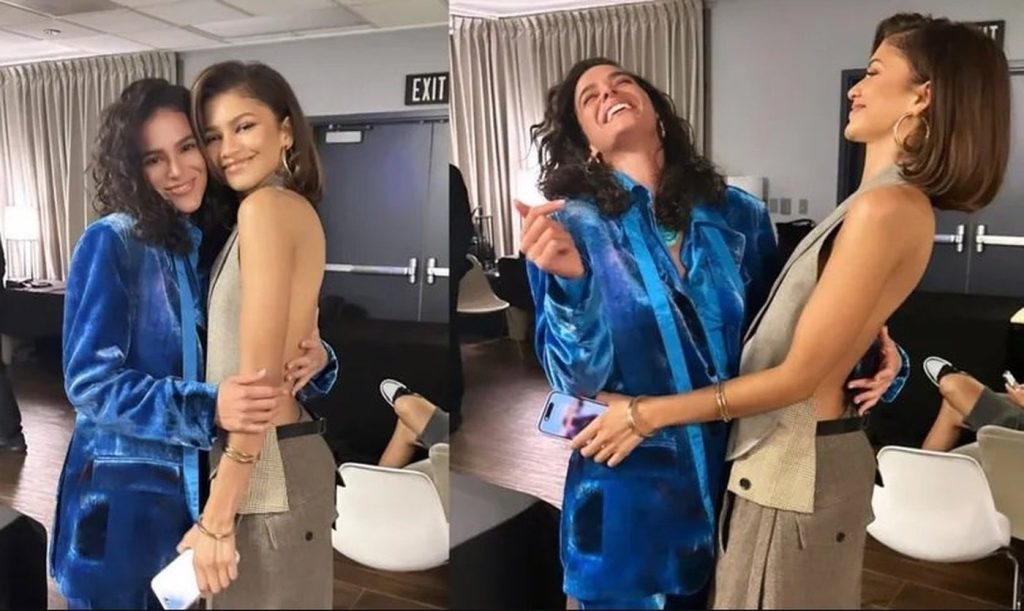 Bruna Marquezine conta sobre amizade e troca de mensagens com Zendaya
