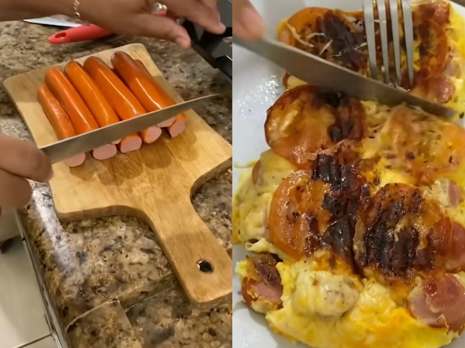 Aprenda a fazer omelete de salsicha que fica pronta em 3 minutos