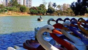 Pedalinhos do Lago das Rosas, em Goiânia, são uma opção para o Dia dos Namorados. (Foto: Reprodução)